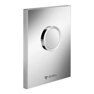 Schell WC-Betätigungsplatte EDITION 124x153,5x12mm, Kunststoff, verchromt