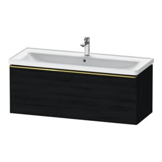 Duravit Waschtischunterschrank D-Neo 118,4x45,2x44cm, 1 A, wd, g pol/Eiche sw