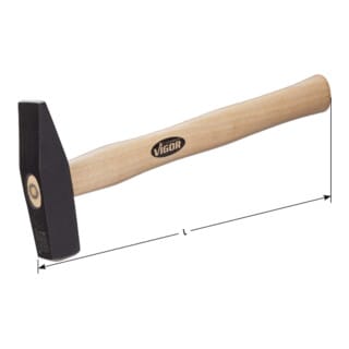 VIGOR Schlosser-Hammer 500 g V2662 Gesamtlänge: 320 mm