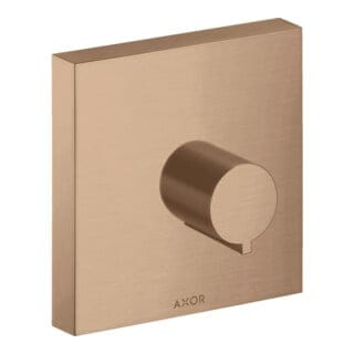 hansgrohe Fertigmontageset Axor Starck UP-Absperrvtl., eckig, brushed red gold