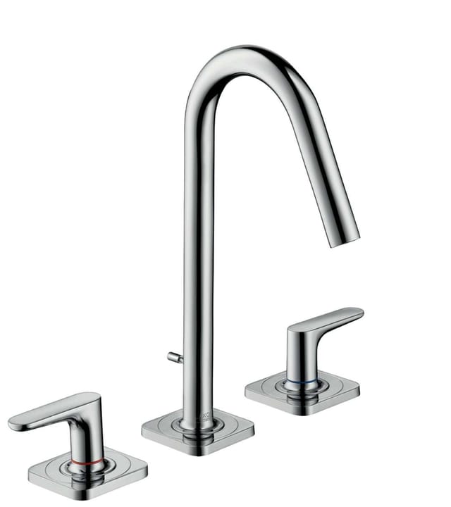 hansgrohe 3-Loch-Waschtischarmatur 160 Axor Citterio M A 135mm, m HG, ZugstAblGar, Roset., chr