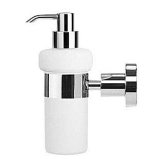 Duravit Seifenspender D-Code chrom, 6,9x14,5cm, Glas weiß matt