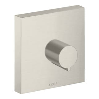 hansgrohe Fertigmontageset Axor Starck UP-Absperrventil, eckig, Edelstahl-Optik