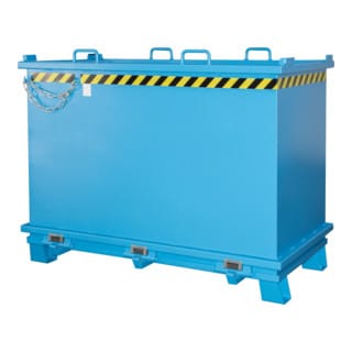 Bauer Südlohn Klappbodenbehälter SB 2000, lackiert, Lichtblau