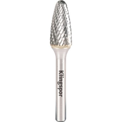 Klingspor HF 100 F Hartmetallfräser, 9,6 x 19 x 6 mm Kreuzverzahnung