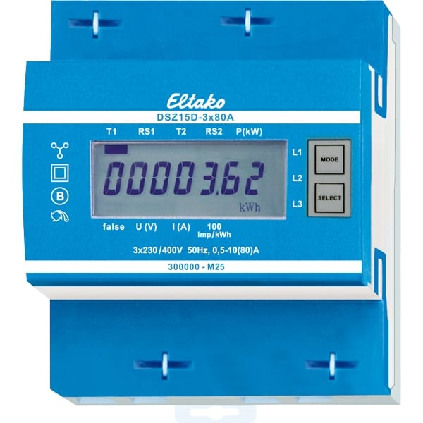 Eltako Drehstromzähler MID, geeicht DSZ15D-3x80A MID