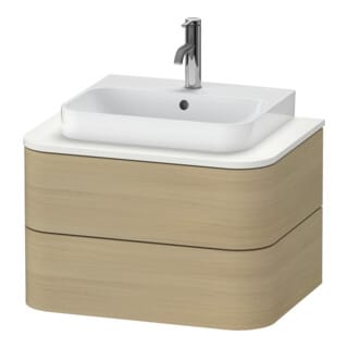 Duravit Waschtischunterschrank o. ES Happy D.2 Plus 40,8x65cm, 2 SchKa., mediterrane Eiche