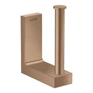 hansgrohe Reservepapierhalter Axor Uni Rectangular Wandmontage, brushed red gold