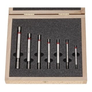 Helios-Preisser Gewindegrenzlehrdorn-Satz 6H, 7tlg M3 - M12