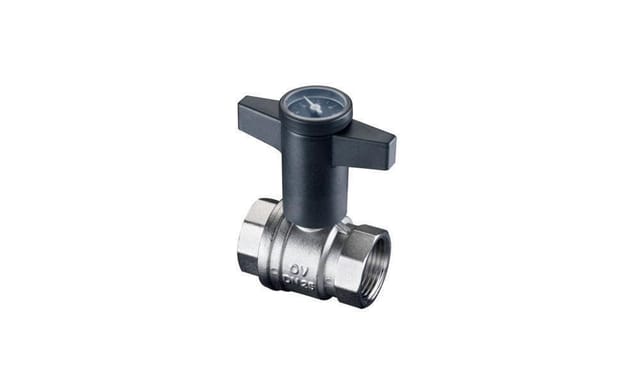 Oventrop Kugelhahn Optibal DN 15, PN 16, bs IG, m Thermostat, MS vern.