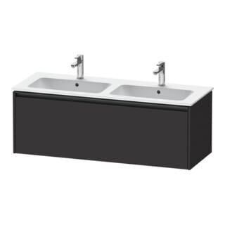 Duravit Waschtischunterschrank Ketho.2 128x48x44cm, 1 Ausz., wandhängend, graph matt