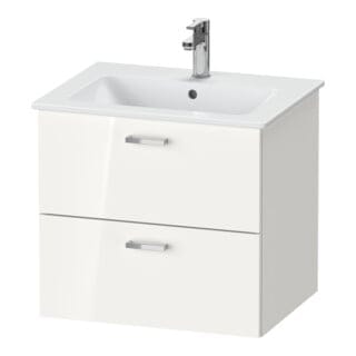 Duravit Möbel-Set XBase 63cm, 1 T., Anschl links, weiß glänzend