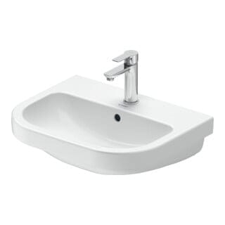 Duravit Waschtisch D-Code 55x43cm, mit Hahnloch, Überlauf, weiß