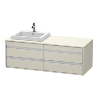 Duravit Waschtischunterschrank Ketho 140x55x49,6cm, f EWT, 4 La, B li, Tau