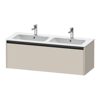 Duravit Waschtischunterschrank Ketho.2 128x48x44cm, 1 Ausz., wandhängend, taupe matt