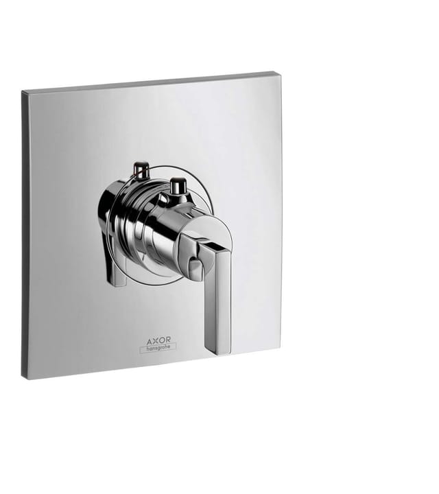 hansgrohe Fertigset Axor Citterio HF UP-Thermostat, mit Hebelgriff, chrom