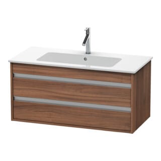 Duravit Waschtischunterschrank Ketho 100x47,5cm, Nussb Nat, 2 Schubk., wandhängend