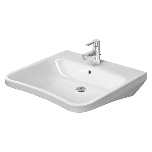 Duravit Waschtisch DuraStyle Vital 65x57cm, m HL, ÜL, HLB, barrieref., weiß