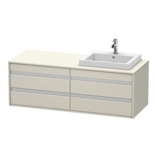 Duravit Waschtischunterschrank Ketho 140x55x49,6cm, f EWT, 4 La, B re, Tau