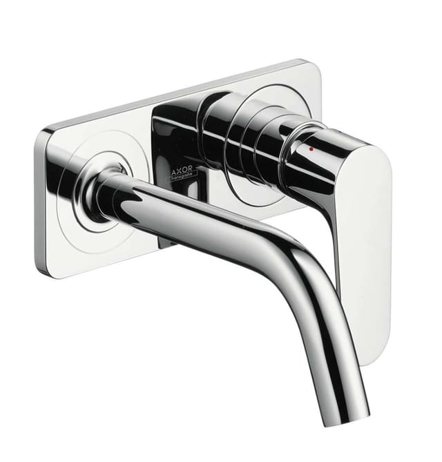 hansgrohe Fertigset Axor Citterio M UP-Waschtisch-Einhebelmischer, Ausl. 167mm, m Platte, chrom