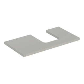 Geberit Waschtisch-Platte One 90x3x47cm, greige/lackiert m, Ausschn re
