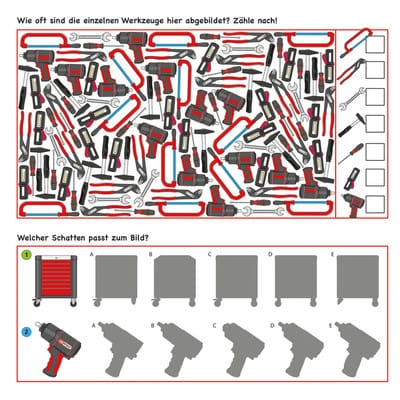 KS Tools Werkzeuge-Malbuch für Kinder