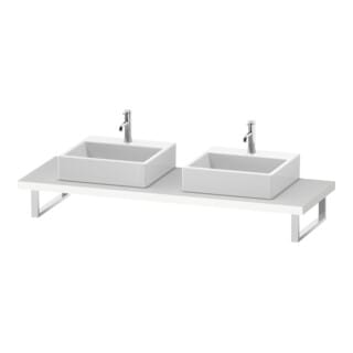 Duravit Konsole L-Cube 80-200x55cm, 2 A., Stär 4.5cm, we. ma