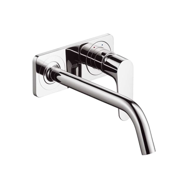 hansgrohe Fertigset Axor Citterio M UP-Waschtisch-Einhebelmischer, Ausl. 227mm, m Platte, chrom