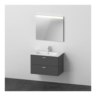Duravit Möbel-Set XBase 83x49cm, WT, WTU 2 SchKa., Sp., graph ma