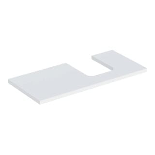 Geberit Waschtisch-Platte One 105x3x47cm, w/lack. ma, Ausschn rechts