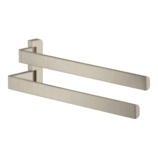 hansgrohe Handtuchhalter Axor universal 409mm, 2-arm, schwenkbar, brushed nickel
