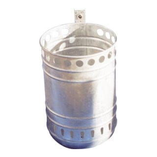 Schake Abfallbehälter 30l, rund, Höhe ca. 495 mm, Ø ca. 300 mm, beschichtet
