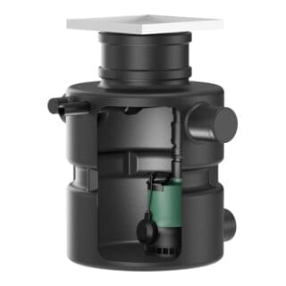 Wilo Schmutzwasserhebeanlage DrainLift Box 32/11E, Über- und unterflur, 1 Pumpe