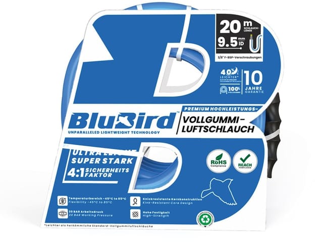 Riegler Werkstattschl.-Set »BluBird«, Schnellverschlusskpl.,Ø15,5x9,5,20m