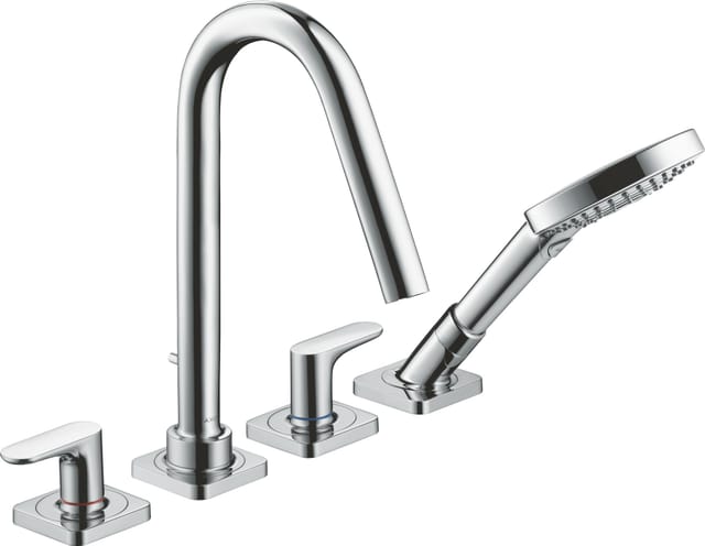 hansgrohe Fertigset Axor Citterio M 4-L-Fliese-Ar, Ausl. 190mm, Roset., chr