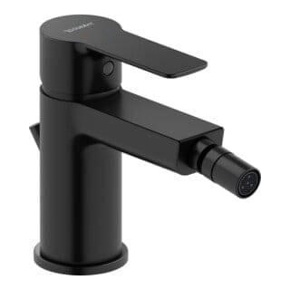 Duravit Bidet-Einhebelmischer D-Code Ausl. 118mm, Keramikmisch., schwarz matt