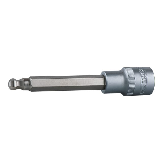 KS Tools 1/2" Bit-Stecknuss Innensechskant mit Kugelkopf, lang, 5mm
