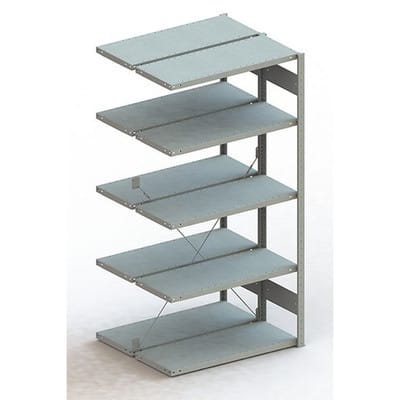 Meta Steckregal Anbauregal S3 CLIP 230 DAR 2000 x 1000 x 400 mm verzinkt + 2 x 5 Böden
