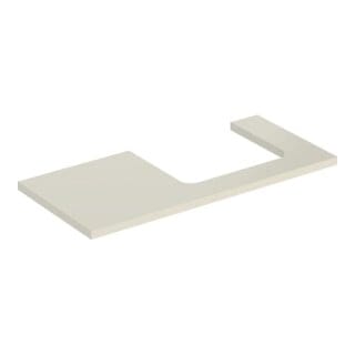 Geberit Waschtisch-Platte One 105x3x47cm, sand-grau/l hg, Ausschn re
