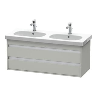 Duravit Waschtischunterschrank Ketho 115x45,5cm, betongr ma, 2 Schubk., wandhängend