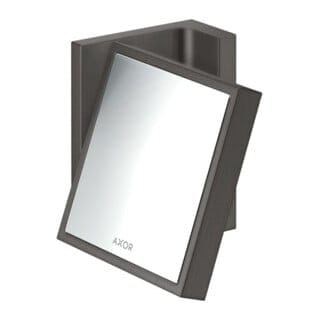 hansgrohe Rasierspiegel Axor Uni. Rectangular neigbar, Wandmont., brushed black chrome
