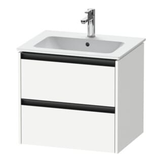 Duravit Waschtischunterschrank Ketho.2 61x48cm, we. ma, 2 Schub., wandhängend