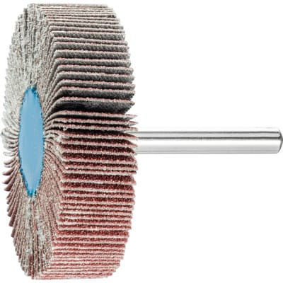 PFERD TOOLS Korund Fächerschleifer F Ø 60x15 mm Schaft-Ø 6 mm A80 für Feinschliff und Finish