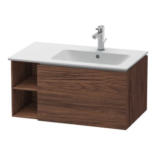 Duravit Waschtischunterschrank L-Cube 82x48,1x40cm, 1 A, Beck. re, Nussb dkl.