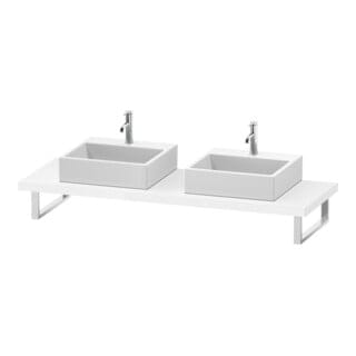 Duravit Konsole L-Cube 80-200x55cm, 2 A., Stär 4.5cm, we. hgl