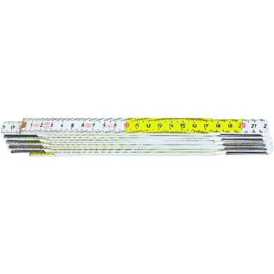 HULTAFORS Gliedermaßstab Buche 2mx17mm gelb-weiß