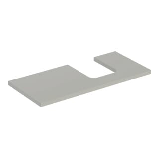 Geberit Waschtisch-Platte One 105x3x47cm, greige/lackiert m, AS re