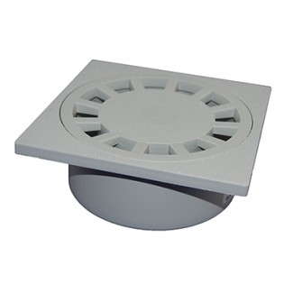 Gewölbtes Abdeckungselement 20x20 Cm - Abflüsse Ø 80/100/110 Mm