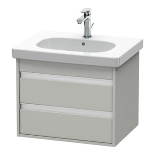 Duravit Waschtischunterschrank Ketho 60x45,5cm, betongr ma, 2 Schubk., wandhängend