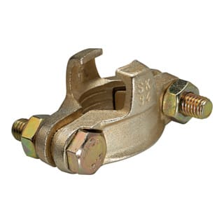 Riegler Schlauchklemme, 2-tlg., Sicherungsklauen, Spannber. 55-60, LW 42
